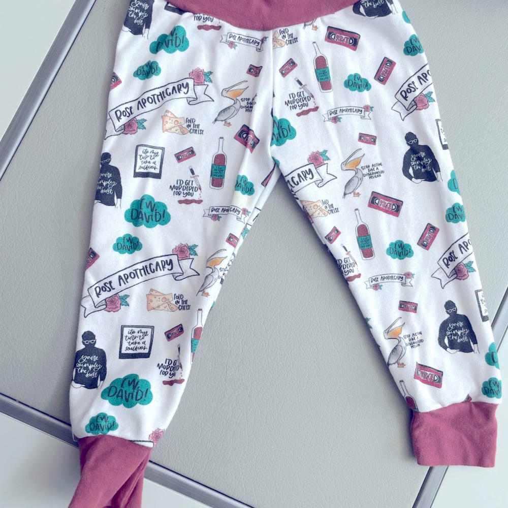 Schitts creek baby pants never worn.